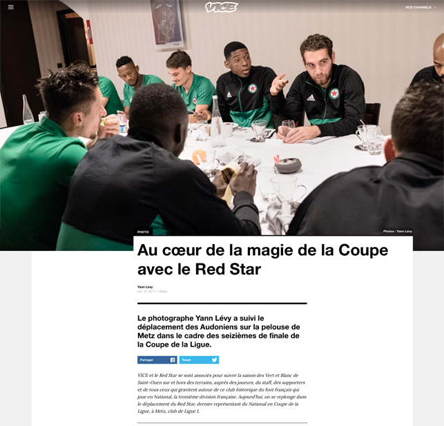 au coeur de la magie de la coupe de la ligue Redstar yann levy vice