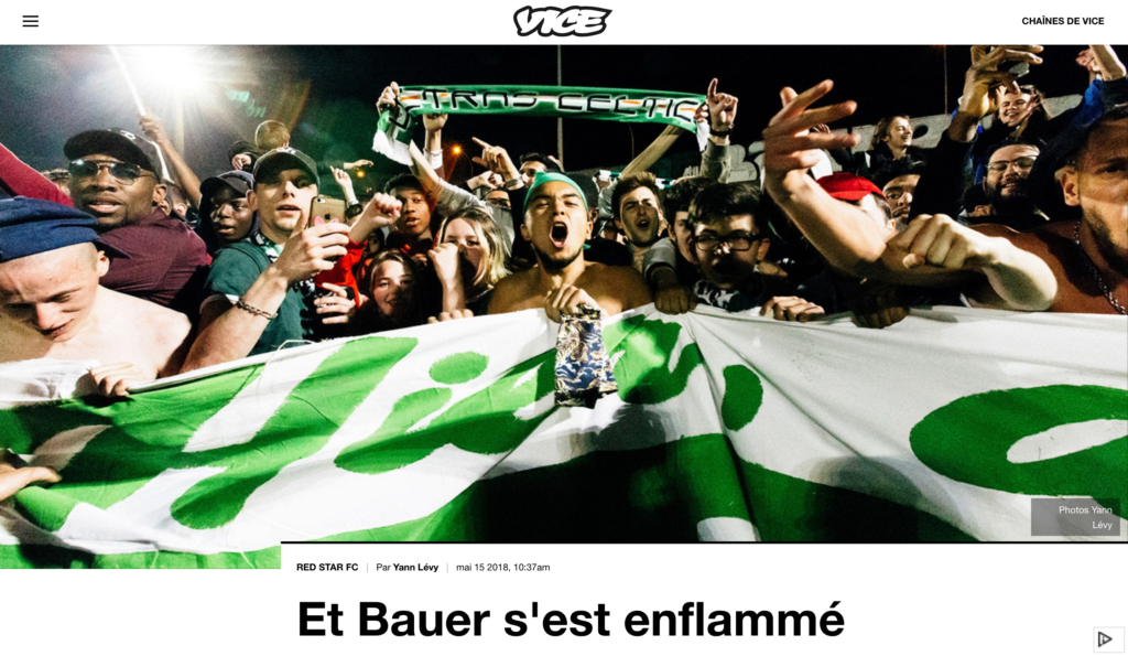 Et Bauer s'est enflammé